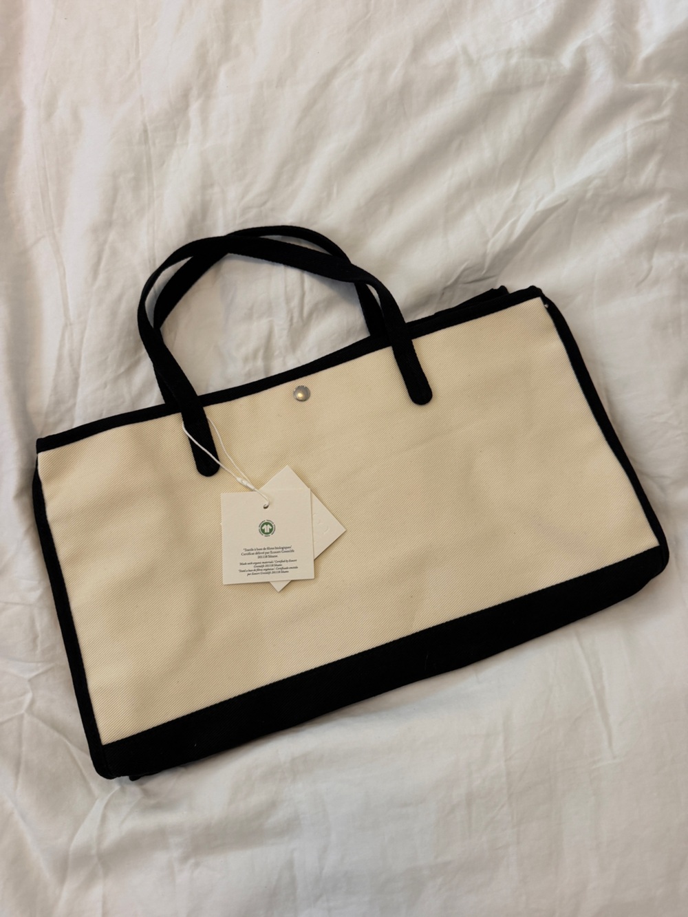 Sezane Suzanne Canvas Tote Bag NWT